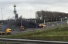 Car with trailer explodes on A2