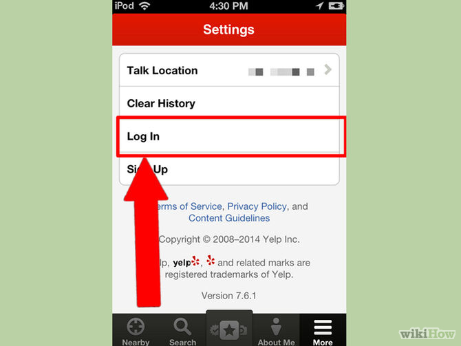 Image titled Accept or Decline a Compliment on the Yelp for iPhone App Step 2