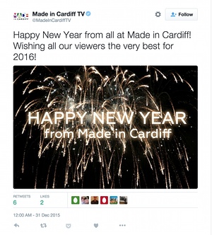 Made In Cardiff TV welcomes the new year a day early.