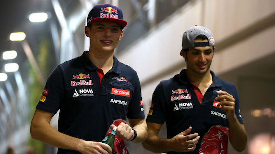 Verstappen en Sainz