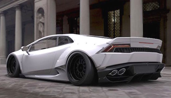 Liberty Walk maakt een monster van de Lamborghini Huracan