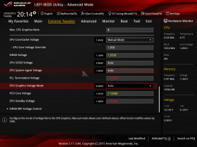 Оверклокерские пресеты по разгону шины ASUS Maximus VIII Extreme