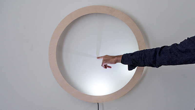 Pointing at This Glowing Clock Isn't Rude, It's the Only Way to Display the Time