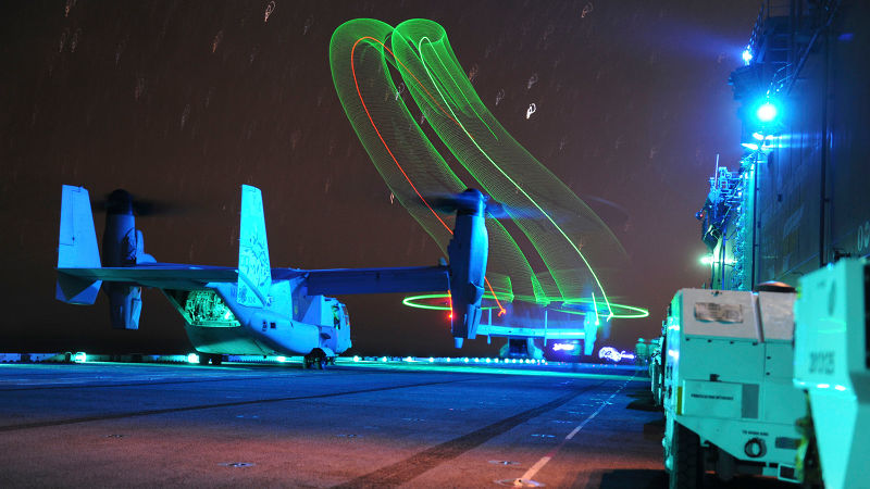 This Light Painting Pays Tribute to a Classic 1949 Navy Photograph
