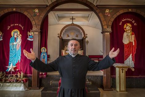 De Syrisch-Orthodoxe priester Samoil Dogan.