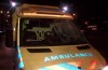 Sick: man throws stone to moving ambulance in Rotterdam