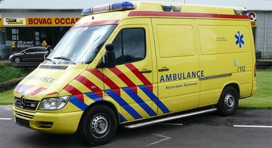 Ambulance in trek bij terroristen