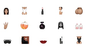 Kim Kardashian’s Kimoji app has topped the App Store chart.