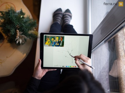Частный случай многозадачности iPad Pro – набросок и просмотр видео