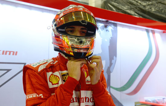 Jules Bianchi in zijn rol als testrijder van Ferrari