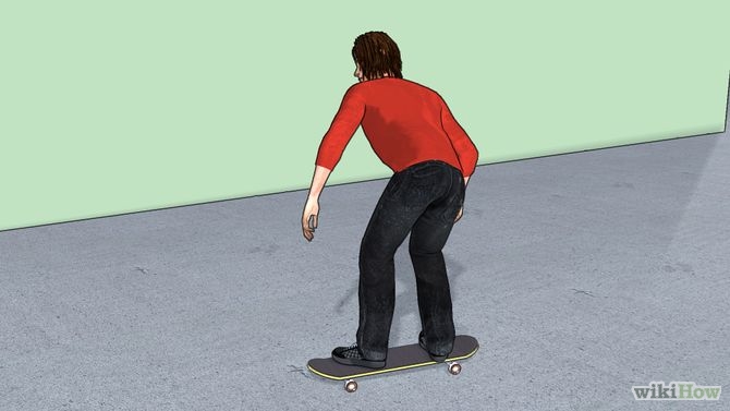 Image titled 180 Boneless on a Skateboard Step 5