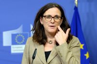Cecilia Malmström, de Europese Commissaris voor Handel.