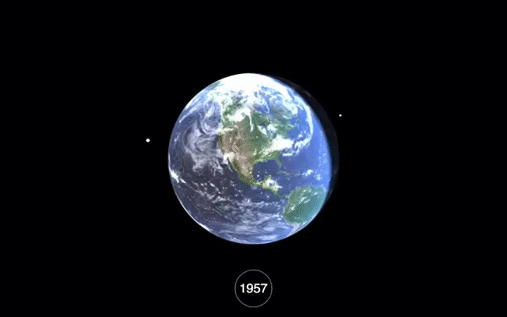 Watch 60 Years of Space Junk Accumulate Around Earth