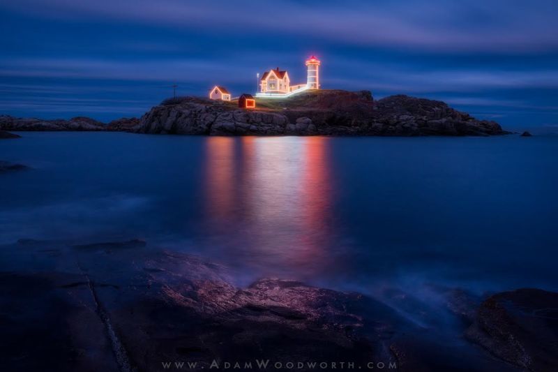 A Classic American Lighthouse Is Looking Glamorous This Christmas