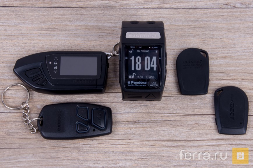 Брелоки Pandora DXL 3970 Pro и часы RW-1