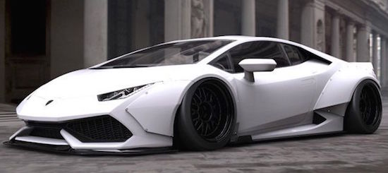 Liberty Walk maakt een monster van de Lamborghini Huracan