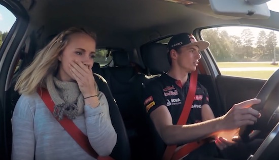 Max Verstappen en zijn liefje