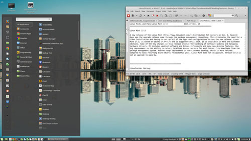 Linux Mint 17.3
Rosa's Cinnamon