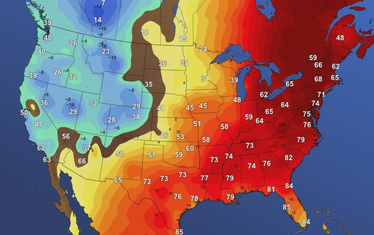 9 Maps That Show How Completely Bizarre Your Christmas Eve Weather Will Be