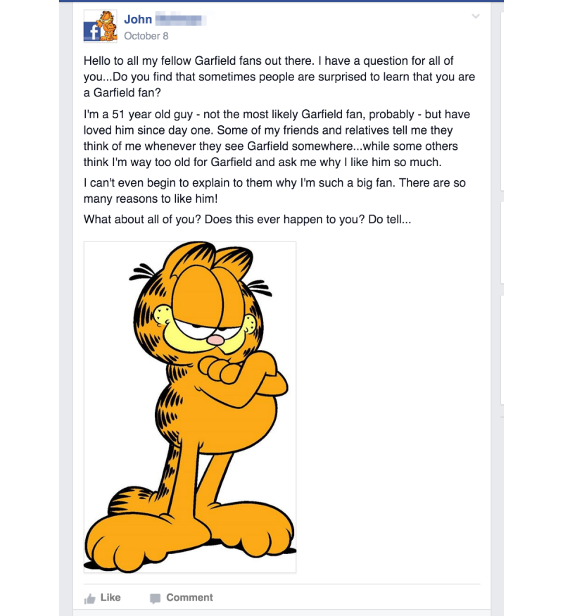 This Private Garfield Facebook Group Is the Last Irony-Free Place on the Internet