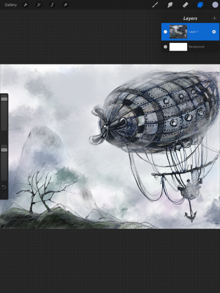 Приложение Procreate на iPad Pro