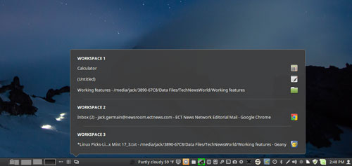 Linux Mint 17.3
Windows Quick List