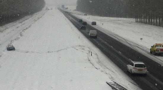 Code geel, al is het niet verstandig contact te maken met gele sneeuw