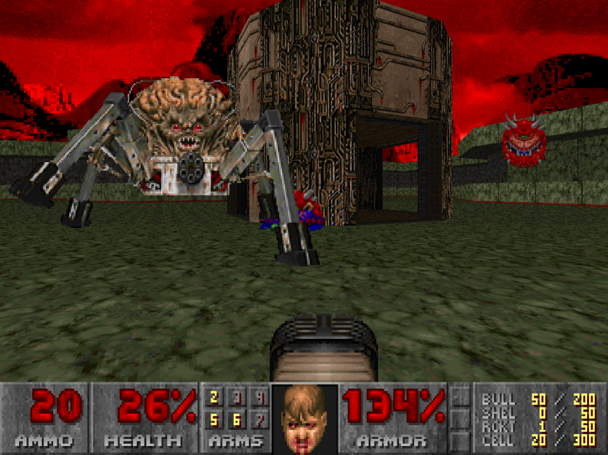 Босс-паук из первого Doom