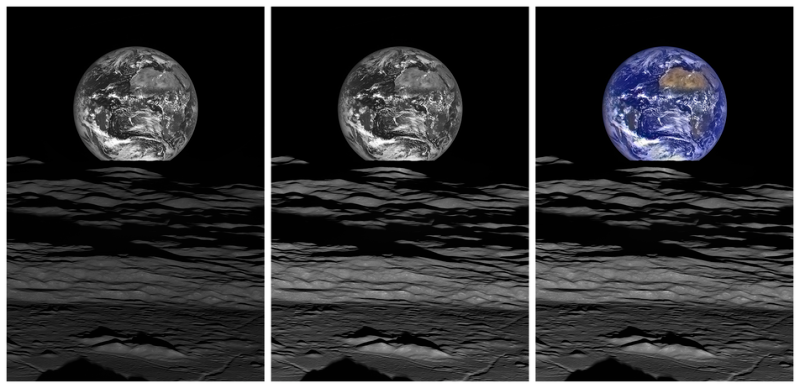 The Earth Looks Beautiful from the Moon