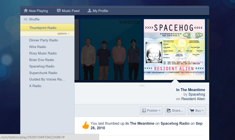 Pandora Aims to Beat the Boredom With Its New Thumbprint Radio Station