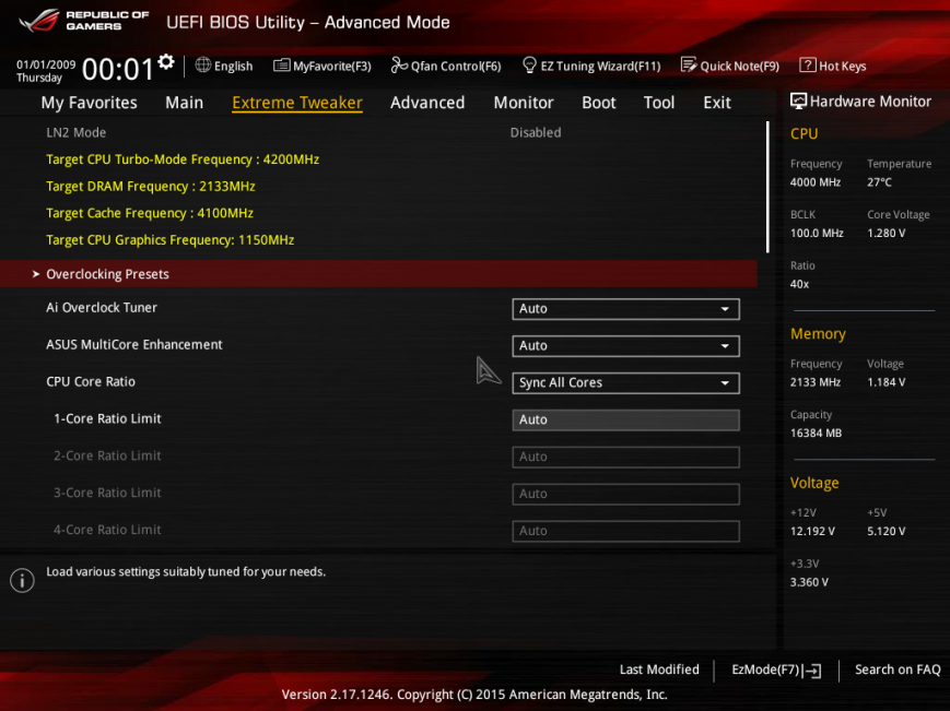 BIOS ASUS Maximus VIII Extreme