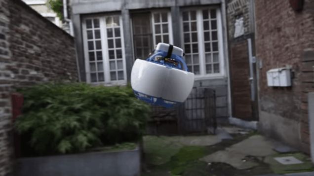 This Soccer Ball-Sized Flying Robot Hovers Around Town to Do Your Bidding