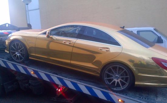 Gouden Mercedes CLS63 AMG drugsdealer