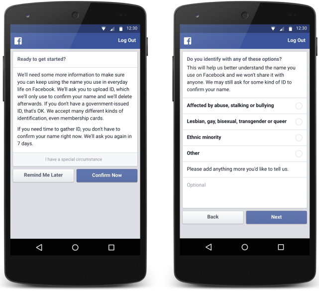 Facebook Won't Change Its “Real Name” Policy but Will Offer a Workaround