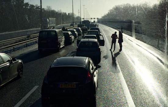 Kettingbotsing op de A50 bij Arnhem