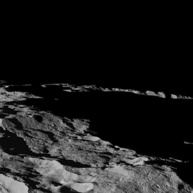 There's Long Shadows On The Southern Hemisphere Of Ceres