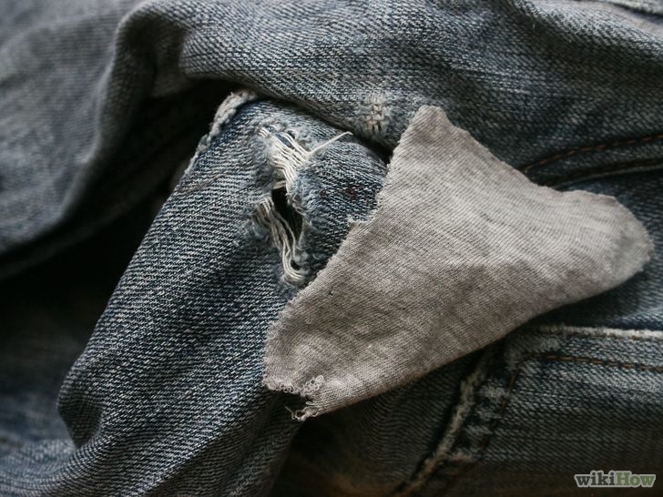 Image titled Apply a Cut Out Fabric Patch to Jeans Step 4