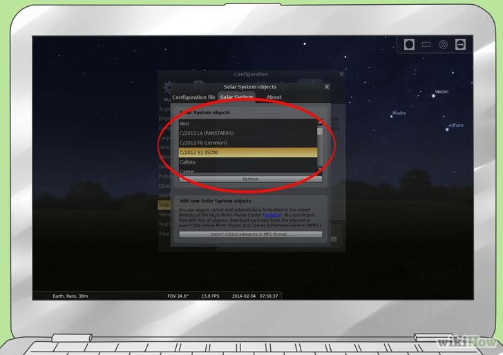 Image titled Add Comet ISON to Stellarium Step 4