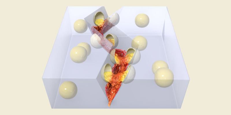 Microscopic Capsules Leak Dye to Reveal Damage in a Material