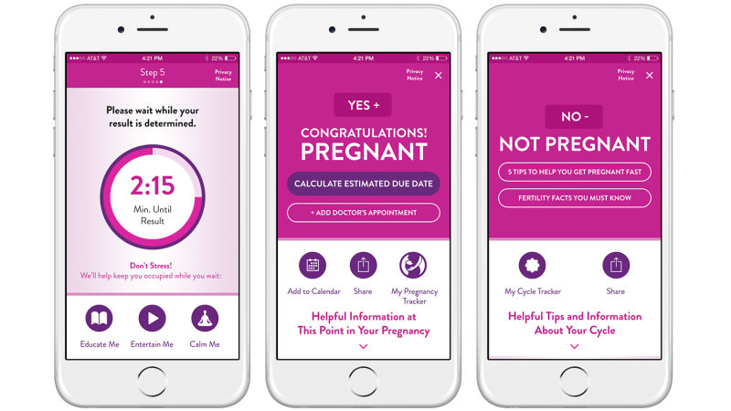 If Positive, the First Bluetooth Pregnancy Test Gives Important Advice on What to do Next