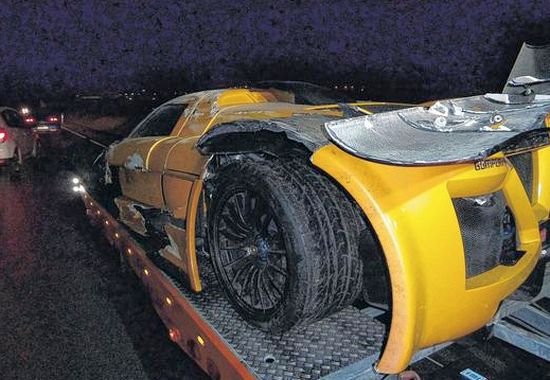 Gumpert Apollo crash Duitsland
