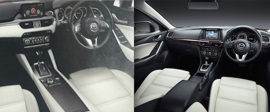 Links: facelift. Rechts: huidig model