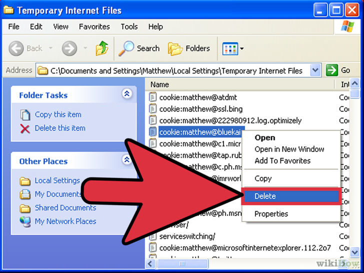 Image titled Access Cookies in Windows XP Step 6