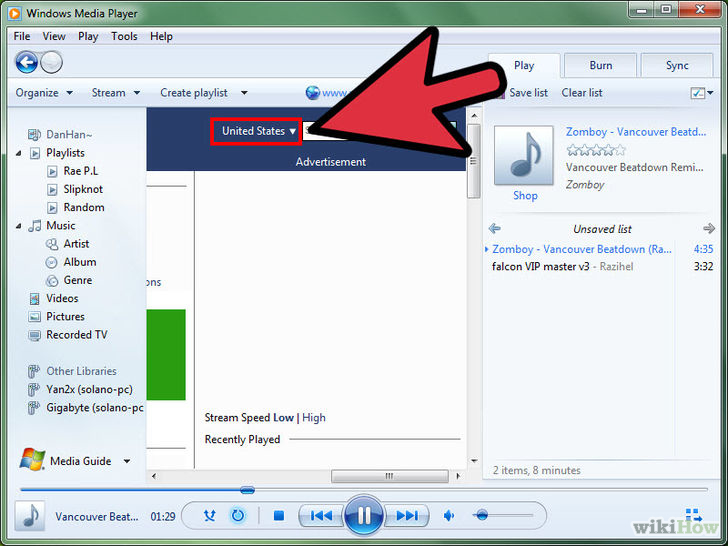 Image titled Access Facebook Via Windows Media Player Step 4