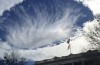 Fallstreak Moln Peta Dekorativa Hål Över den Södra Stjärnhimlen