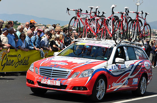 De Mercedes van Katusha