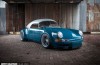 Porsche 911 wrecked with a bowler hat
