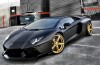 Chris Browns Aventador is a matte black fat man