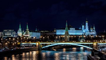 Вид на Московский Кремль, архивное фото