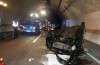 Heavy crash: wife (24) drives upside down through tunnel